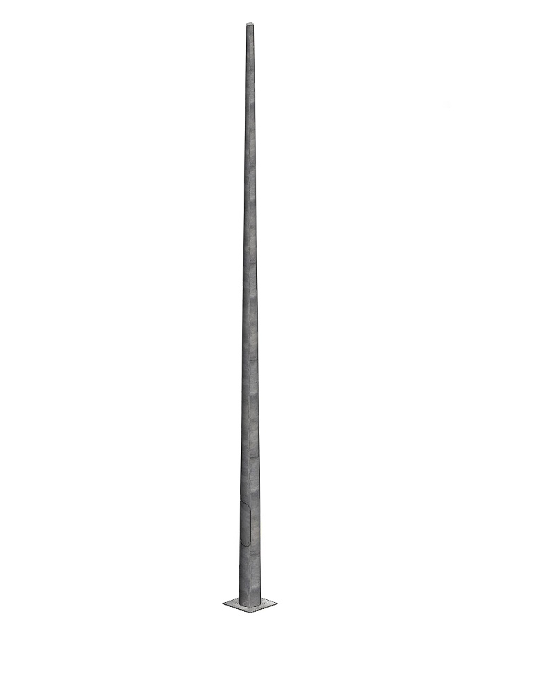 Columna cónica de metal