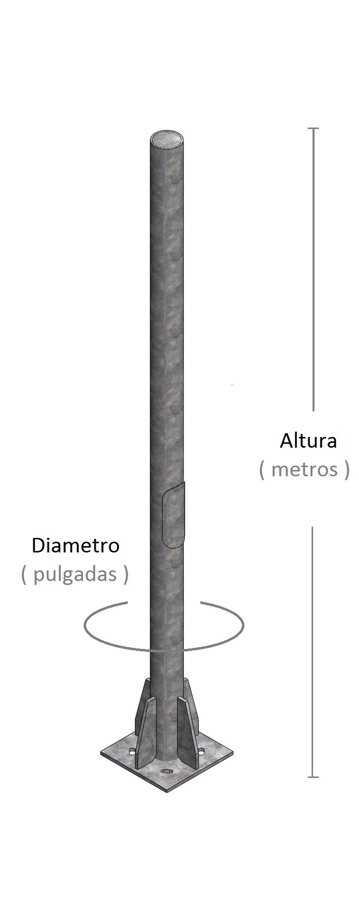 abrazadera de postes